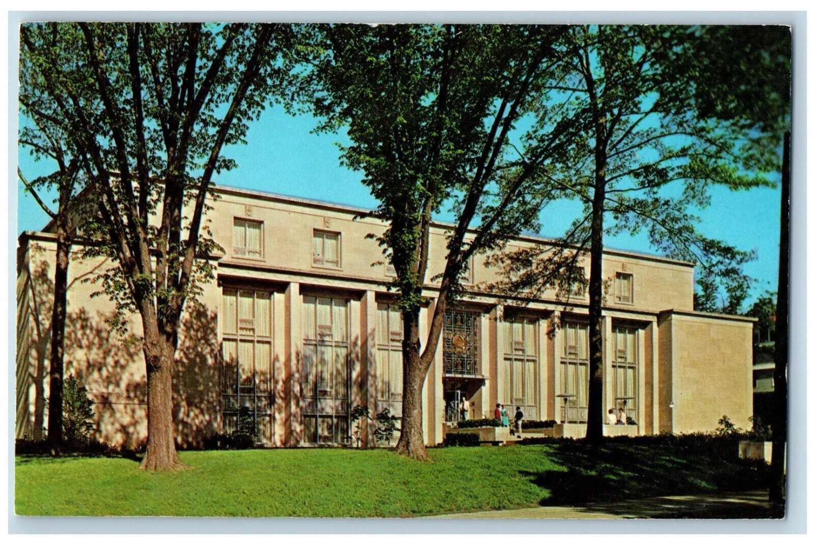 Wooster Ohio OH Postcard The College of Wooster Andrews Library 1969 Vintage