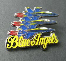 NAVY BLUE ANGELS FORMATION OF FOUR AIRCRAFT LAPEL PIN BADGE 1.25 INCHES picture